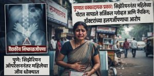 डॉक्टरांच्यादुर्लक्ष मुळे महिलेचा जीव धोक्यात